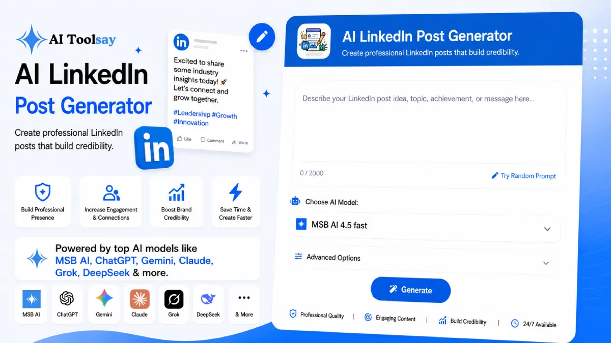 AI LinkedIn Post Generator